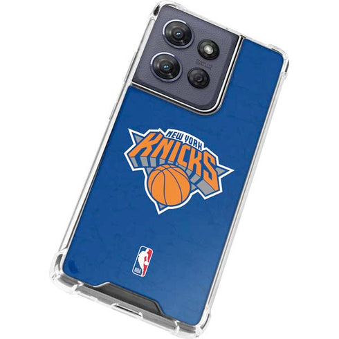 NBA New York Knicks Distressed Moto G Power 5G (2025) Clear Case